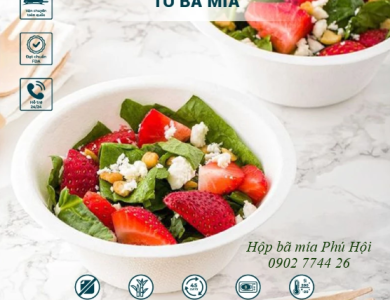 Tô bã mía nắp PP 850ml